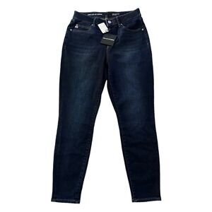 For Luv Of Denim High Rise Skinny Jeans Dark Wash Womens 6 Stretch NWT 88